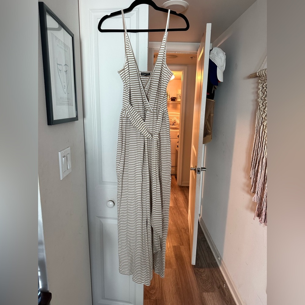 Striped jumpsuit